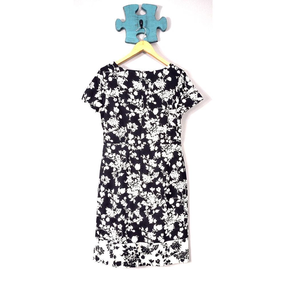 Talbots Women's Floral Bateau Neck Spring Sheath Dress Size 10 - Picture 13 of 16